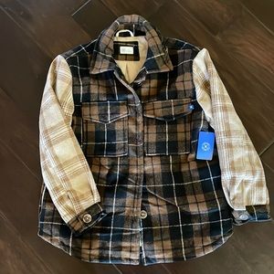 Hurley Womens Shacket Shirt Jacket Size Large NEW